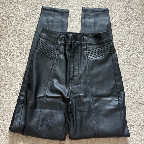 Express Faux Leather Moto-pants - Picture 2 of 5